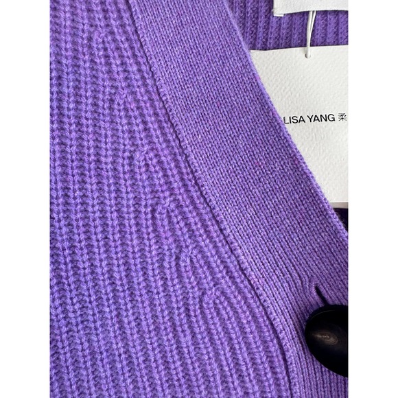 Lisa Yang Minna Cardigan & Vivi Pant Set Lavender 100% Cashmere Sz 2 / M $1210 - Picture 16 of 16